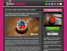 Tablet Screenshot of lotuscandles.com